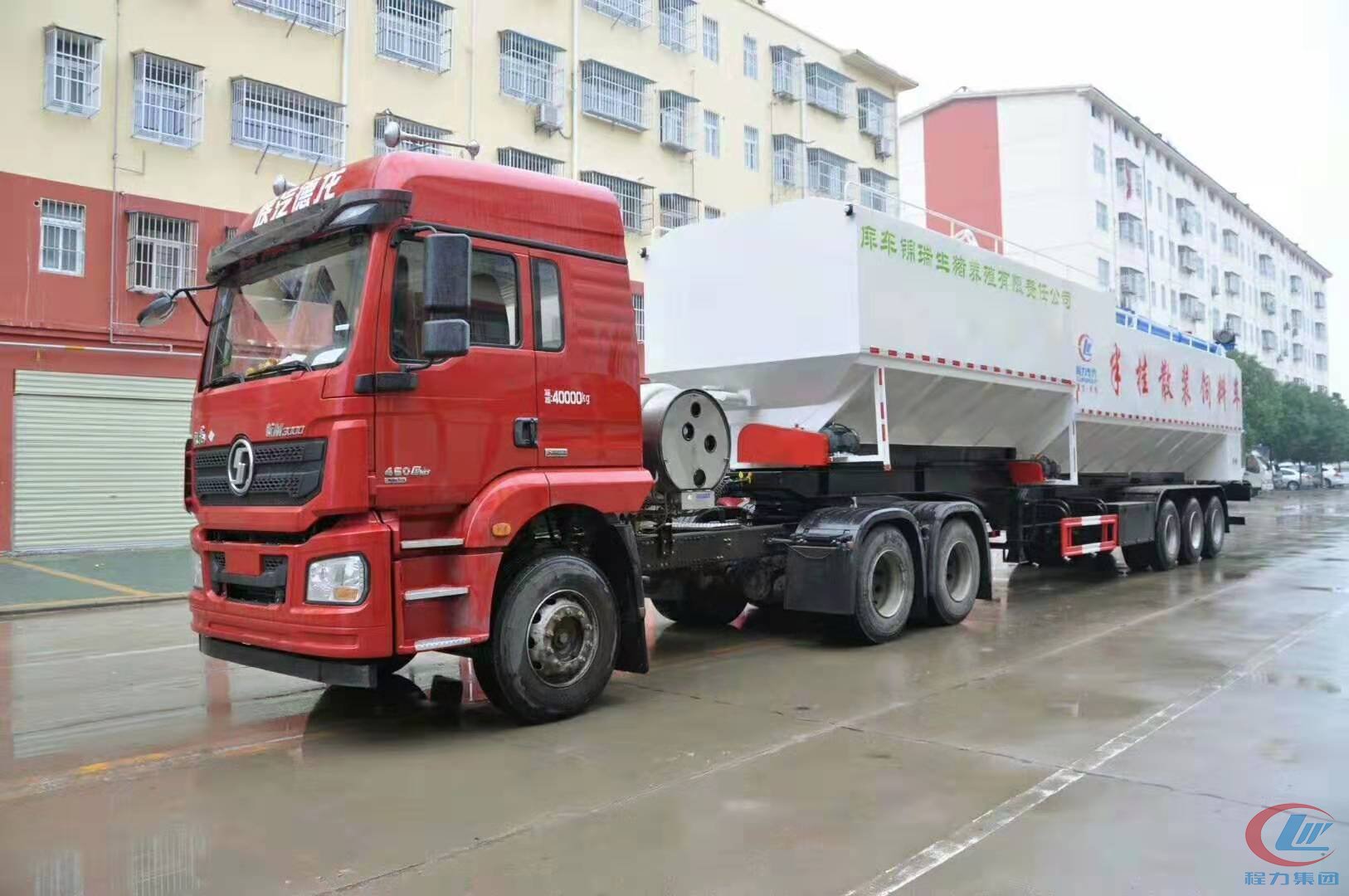 腾博会威牌66方半挂饲料车