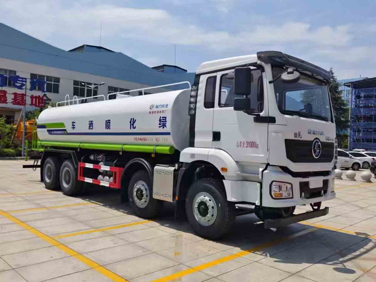 腾博会集团国六陕汽德龙前四后八25吨洒水车